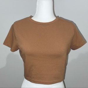 {WILD FABLE} • CROP TOP // CAMEL BROWN • Women’s